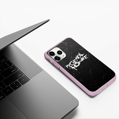 Чехол iPhone 11 Pro матовый My Chemical Romance / 3D-Розовый – фото 3