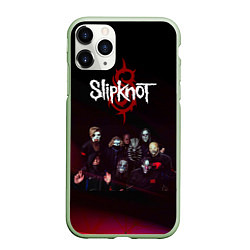 Чехол iPhone 11 Pro матовый Slipknot, цвет: 3D-салатовый