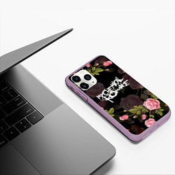 Чехол iPhone 11 Pro матовый My Chemical Romance, цвет: 3D-сиреневый — фото 2