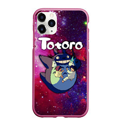 Чехол iPhone 11 Pro матовый Totoro, цвет: 3D-малиновый