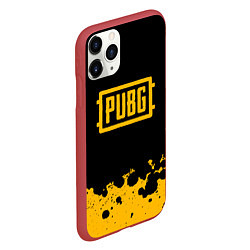 Чехол iPhone 11 Pro матовый PUBG, цвет: 3D-красный — фото 2