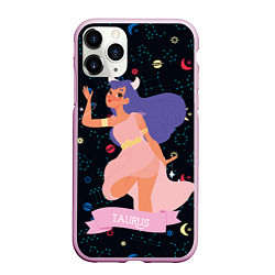 Чехол iPhone 11 Pro матовый Taurus, цвет: 3D-розовый