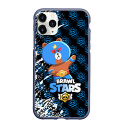 Чехол iPhone 11 Pro матовый BRAWL STARS EL BROWN, цвет: 3D-серый