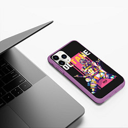 Чехол iPhone 11 Pro матовый Apex Legends Octane, цвет: 3D-фиолетовый — фото 2