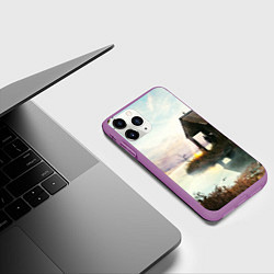 Чехол iPhone 11 Pro матовый STALKER, цвет: 3D-фиолетовый — фото 2