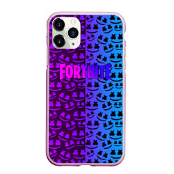 Чехол iPhone 11 Pro матовый FORTNITE x MARSHMELLO, цвет: 3D-розовый