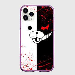 Чехол iPhone 11 Pro матовый MONOKUMA, цвет: 3D-фиолетовый