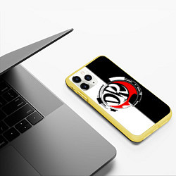 Чехол iPhone 11 Pro матовый MONOKUMA DANGANRONPA, цвет: 3D-желтый — фото 2
