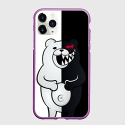 Чехол iPhone 11 Pro матовый MONOKUMA, цвет: 3D-фиолетовый