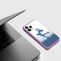 Чехол iPhone 11 Pro матовый Фигурное катание, цвет: 3D-фиолетовый — фото 2