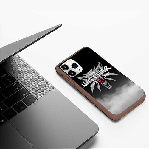 Чехол iPhone 11 Pro матовый ВЕДЬМАК / 3D-Коричневый – фото 3