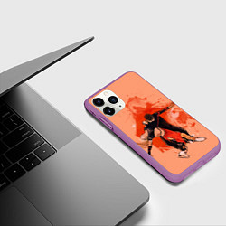 Чехол iPhone 11 Pro матовый Парное фигурное катание, цвет: 3D-фиолетовый — фото 2