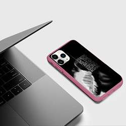 Чехол iPhone 11 Pro матовый Fencing is the art, цвет: 3D-малиновый — фото 2