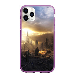 Чехол iPhone 11 Pro матовый Сталкер, цвет: 3D-фиолетовый