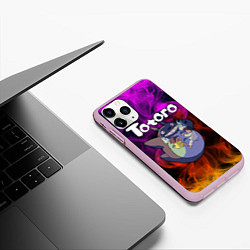 Чехол iPhone 11 Pro матовый Totoro, цвет: 3D-розовый — фото 2
