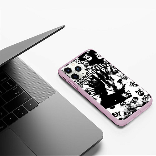 Чехол iPhone 11 Pro матовый Король и Шут / 3D-Розовый – фото 3