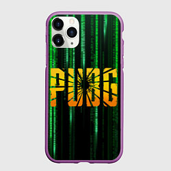 Чехол iPhone 11 Pro матовый PUBG - Королевская битва, цвет: 3D-фиолетовый