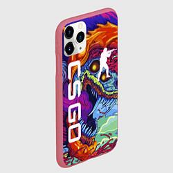 Чехол iPhone 11 Pro матовый CS GO HYPERBEAST, цвет: 3D-малиновый — фото 2