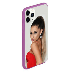 Чехол iPhone 11 Pro матовый Ariana Grande Ариана Гранде, цвет: 3D-фиолетовый — фото 2