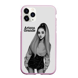 Чехол iPhone 11 Pro матовый Ariana Grande Ариана Гранде, цвет: 3D-розовый
