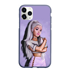 Чехол iPhone 11 Pro матовый Ariana Grande Ариана Гранде, цвет: 3D-серый