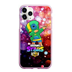 Чехол iPhone 11 Pro матовый Brawl Stars Leon, Dab, цвет: 3D-розовый