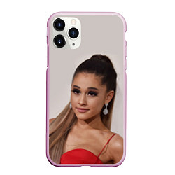 Чехол iPhone 11 Pro матовый Ariana Grande Ариана Гранде, цвет: 3D-розовый