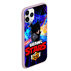 Чехол iPhone 11 Pro матовый Brawl Stars - Crow, цвет: 3D-розовый — фото 2