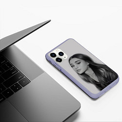 Чехол iPhone 11 Pro матовый Ariana Grande Ариана Гранде, цвет: 3D-светло-сиреневый — фото 2