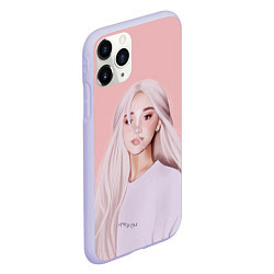 Чехол iPhone 11 Pro матовый Ariana Grande Ариана Гранде, цвет: 3D-светло-сиреневый — фото 2