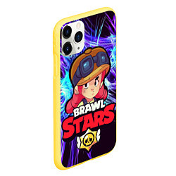 Чехол iPhone 11 Pro матовый Brawl Stars - Jessie, цвет: 3D-желтый — фото 2