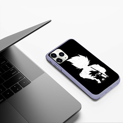 Чехол iPhone 11 Pro матовый Mini Dragon Ball / 3D-Светло-сиреневый – фото 3