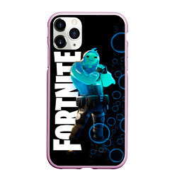 Чехол iPhone 11 Pro матовый Fortnite 003, цвет: 3D-розовый