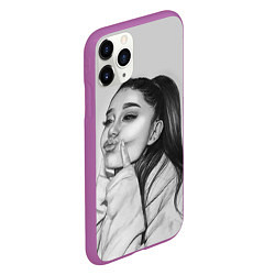 Чехол iPhone 11 Pro матовый Ariana Grande Ариана Гранде, цвет: 3D-фиолетовый — фото 2