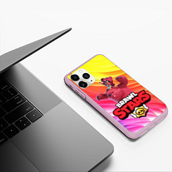 Чехол iPhone 11 Pro матовый Brawl Stars - Nita, цвет: 3D-розовый — фото 2