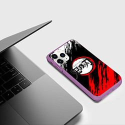 Чехол iPhone 11 Pro матовый KIMETSU NO YAIBA, цвет: 3D-фиолетовый — фото 2