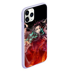 Чехол iPhone 11 Pro матовый KIMETSU NO YAIBA, цвет: 3D-светло-сиреневый — фото 2