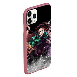 Чехол iPhone 11 Pro матовый KIMETSU NO YAIBA, цвет: 3D-малиновый — фото 2