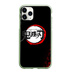 Чехол iPhone 11 Pro матовый KIMETSU NO YAIBA, цвет: 3D-салатовый