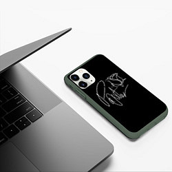 Чехол iPhone 11 Pro матовый Payton Moormeie, цвет: 3D-темно-зеленый — фото 2