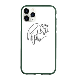 Чехол iPhone 11 Pro матовый ТИКТОКЕР - PAYTON MOORMEIE, цвет: 3D-темно-зеленый