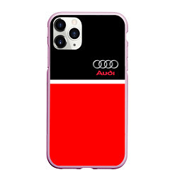 Чехол iPhone 11 Pro матовый AUDI SPORT, цвет: 3D-розовый