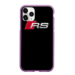 Чехол iPhone 11 Pro матовый AUDI RS, цвет: 3D-фиолетовый