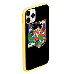 Чехол iPhone 11 Pro матовый Dragon Ball, цвет: 3D-желтый — фото 2