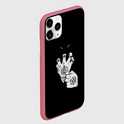 Чехол iPhone 11 Pro матовый Выжигющий Искру, цвет: 3D-малиновый — фото 2