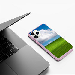 Чехол iPhone 11 Pro матовый Заставка Windows, цвет: 3D-розовый — фото 2