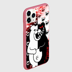 Чехол iPhone 11 Pro матовый MONOKUMA, цвет: 3D-малиновый — фото 2