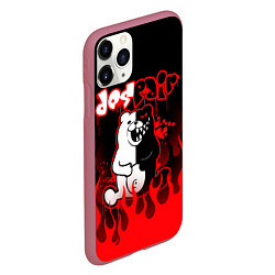 Чехол iPhone 11 Pro матовый MONOKUMA, цвет: 3D-малиновый — фото 2