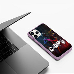 Чехол iPhone 11 Pro матовый C-OPS, цвет: 3D-сиреневый — фото 2
