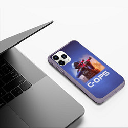 Чехол iPhone 11 Pro матовый Critical Ops, цвет: 3D-серый — фото 2